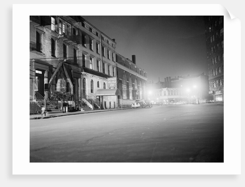 View of Street in Greenwich Village by Anonymous