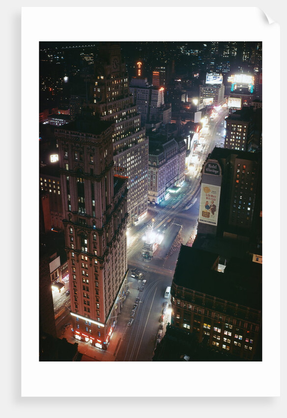 Times Square and Garment District at Night by Anonymous