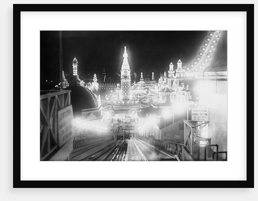 Luna Park at Night by Anonymous