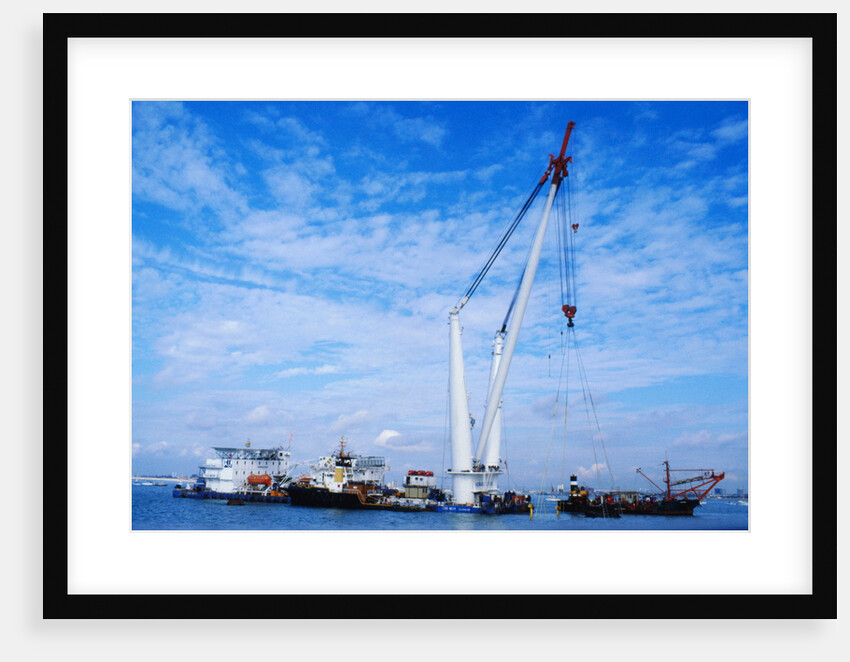 Crane Rig Raising Sunken Mary Rose by Anonymous