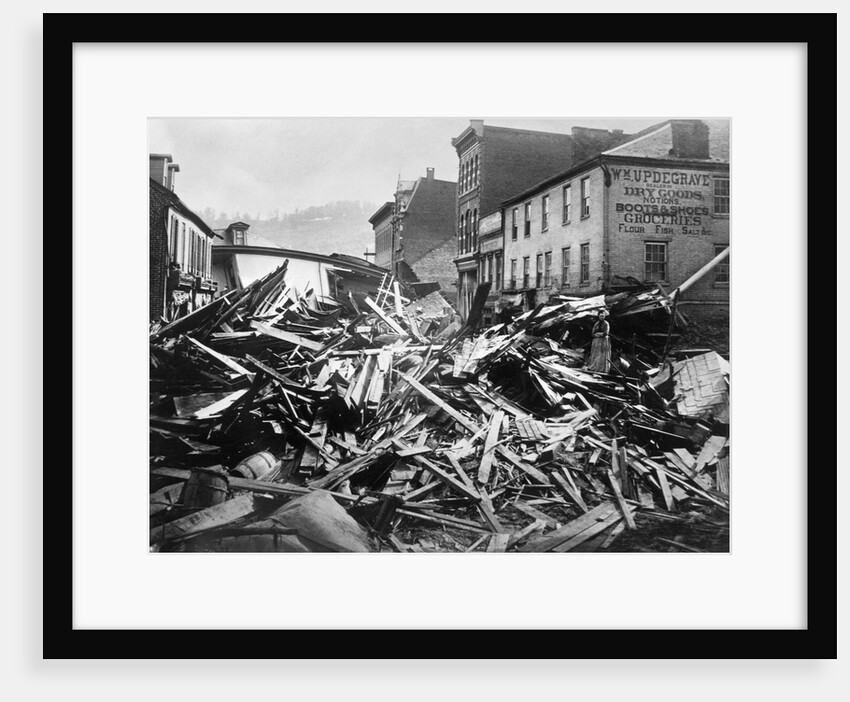 Flood Damage in Johnstown by Anonymous