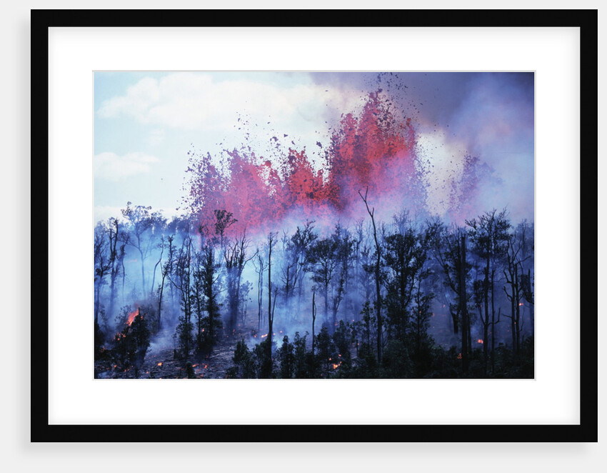 Kilauea Volcano Erupting by Anonymous
