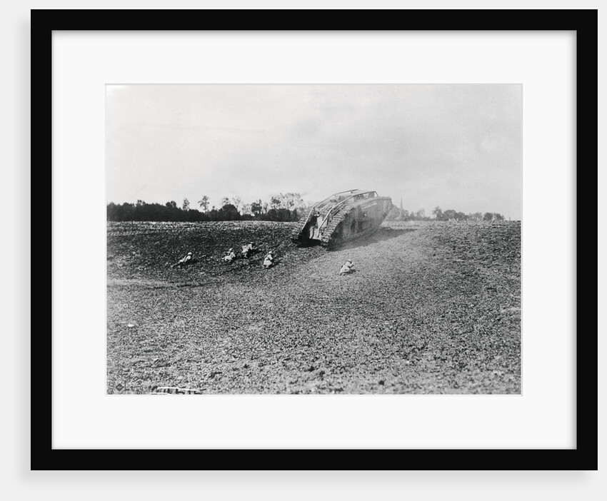 Soldiers Backing Up Tank by Anonymous