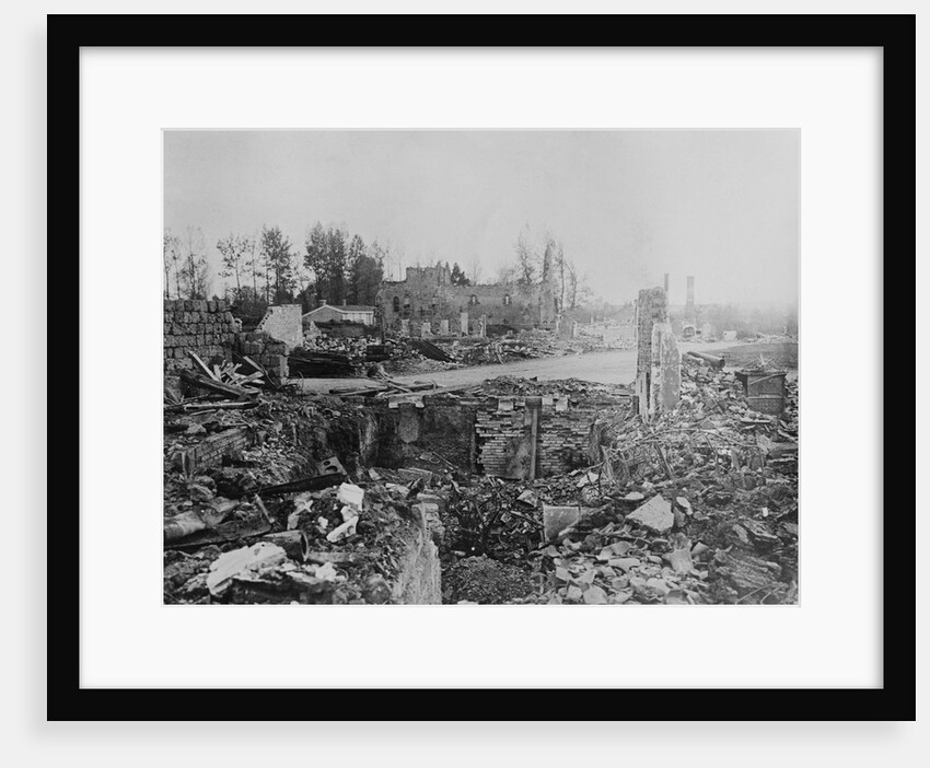 Town Laying in Ruin by Anonymous