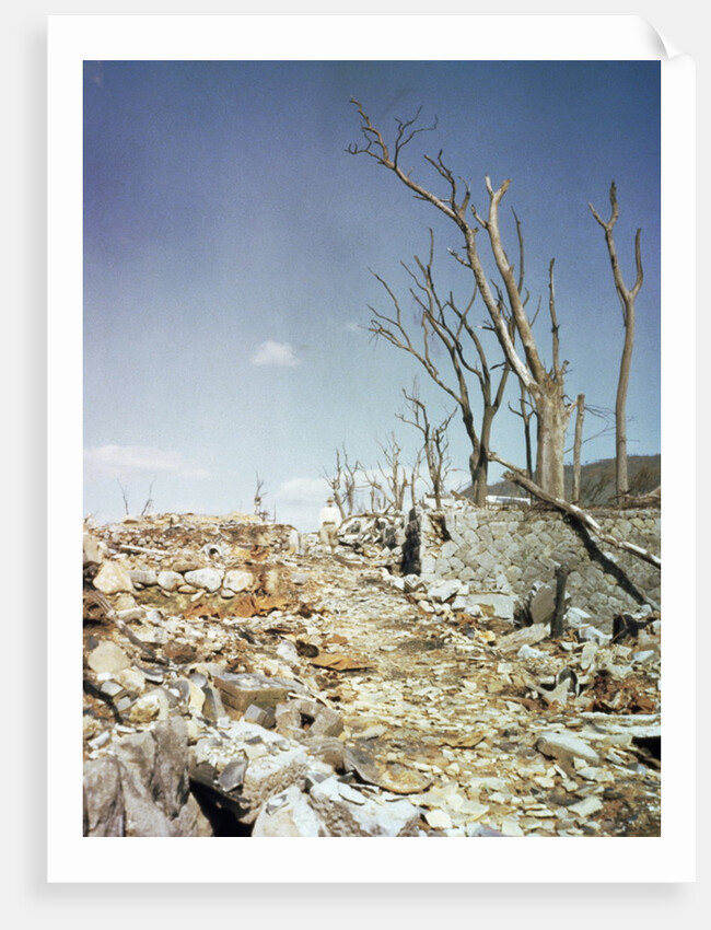 Rubble Remaining from Atomic Bomb Explosion by Anonymous