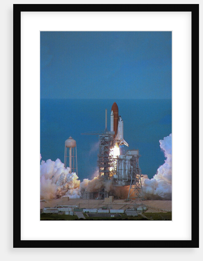 Space Shuttle Challenger Lifting Off by Anonymous