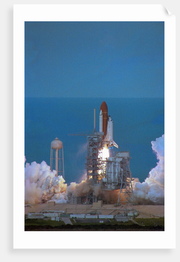 Space Shuttle Challenger Lifting Off by Anonymous