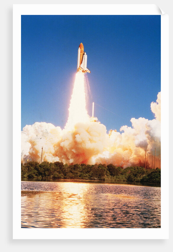 Challenger Space Shuttle Lifting Off by Anonymous