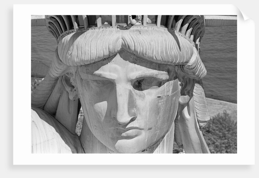 Detail of the Face of Statue of Liberty by Corbis