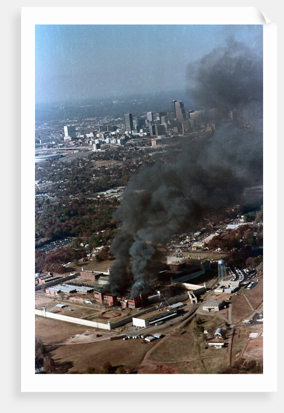 Smoke Billowing up From Prison Seized by Inmates by Anonymous