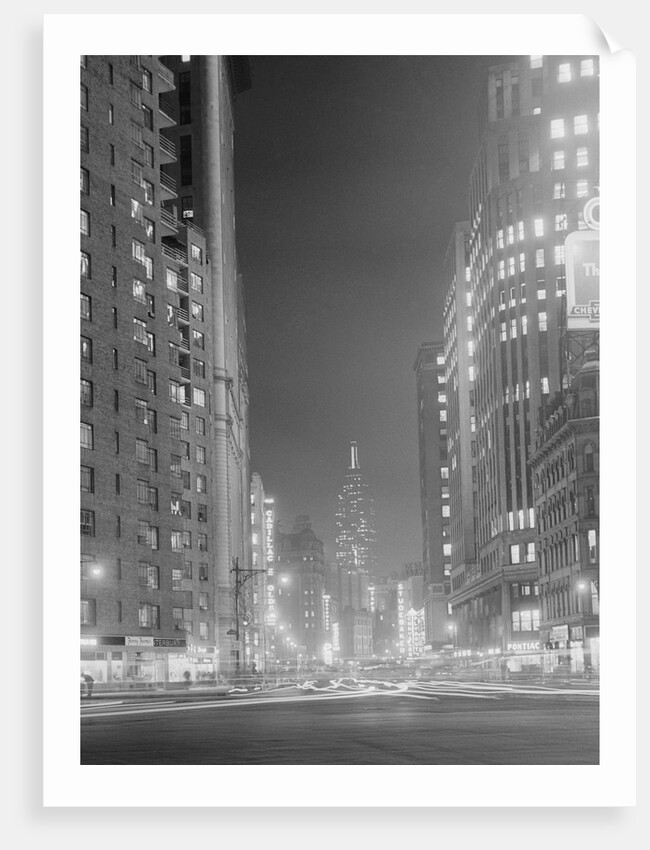 Columbus Circle Toward Empire State Building by Anonymous