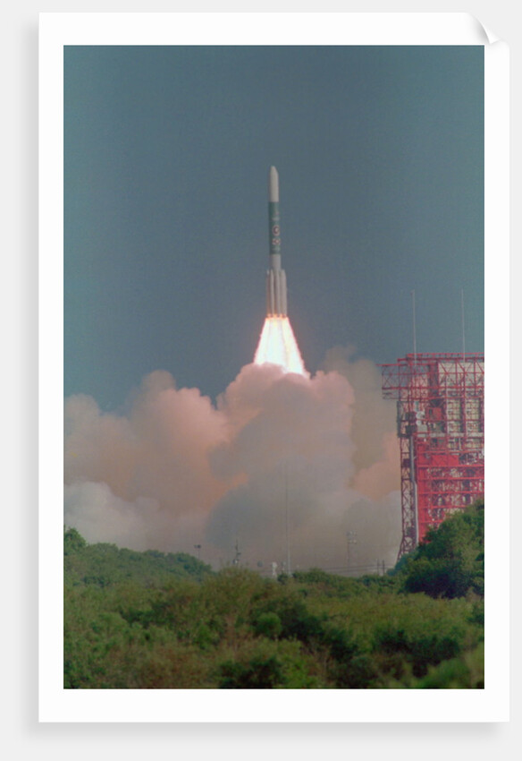 Air Force Delta Rocket Shooting Into Orbit by Anonymous