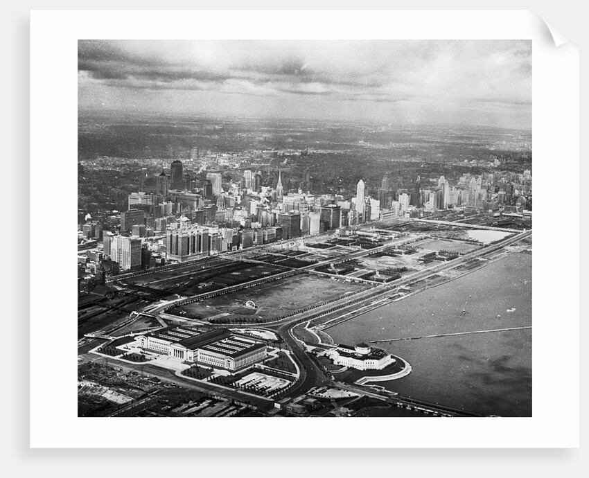 Aerial View of Chicago's Lake Front by Anonymous