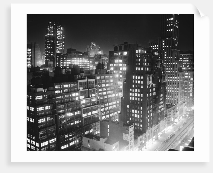 New York Garment District Skyline by Anonymous