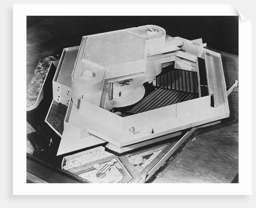 Model Theater Designed by Frank Lloyd Wright by Anonymous