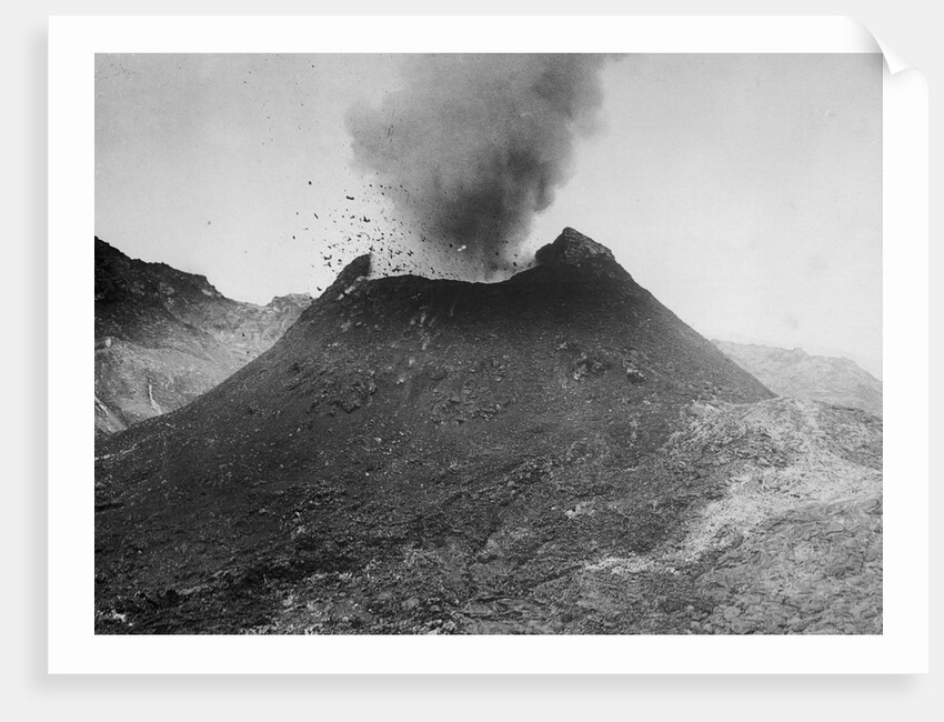 Mount Vesuvius Erupting Forcefully by Anonymous