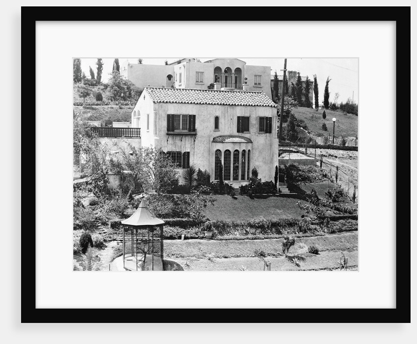 Hollywood Home of Rudolph Valentino by Anonymous