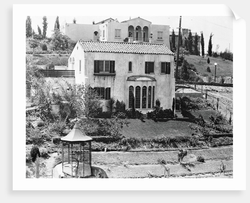Hollywood Home of Rudolph Valentino by Anonymous