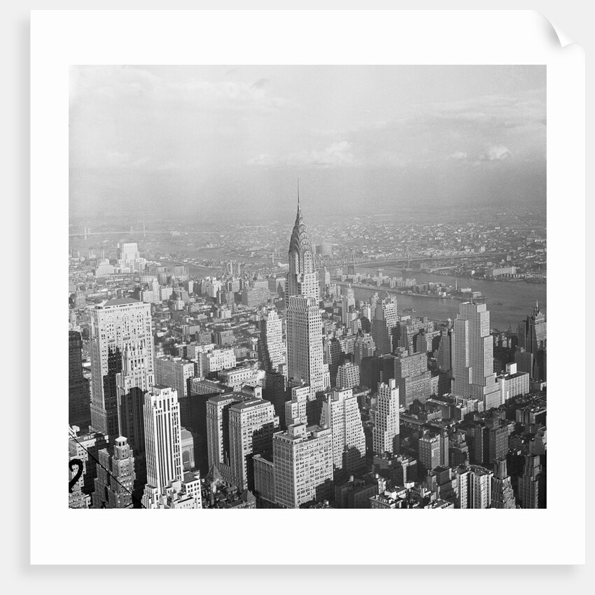 Aerial View of Chrysler Building in New York City by Anonymous