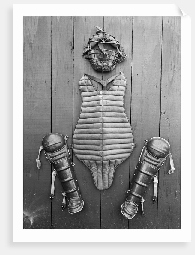 Display of Baseball Gear by Anonymous