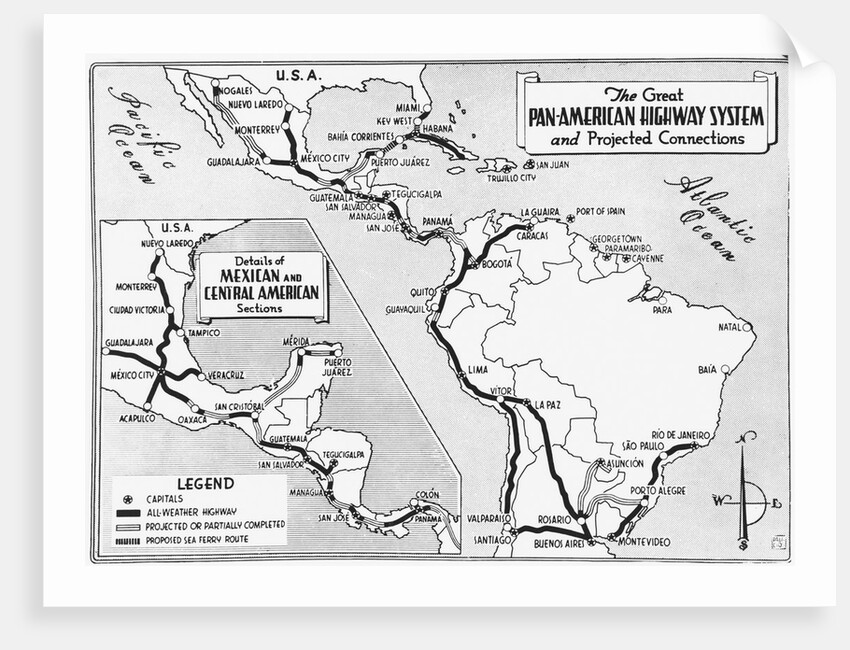 Map of Panama Zone Areas by Anonymous