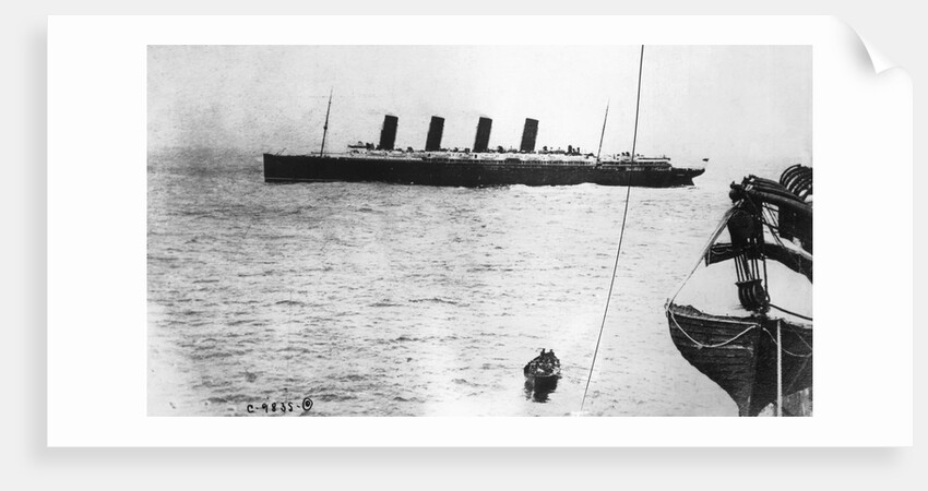 Large Liner Lusitania Leaving in Waters by Anonymous