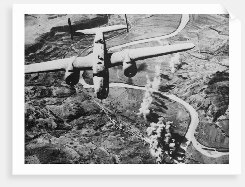 US Bomber over Italy by Anonymous
