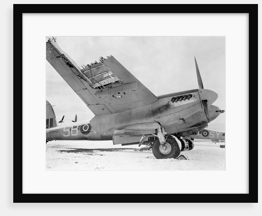 De Havilland Mosquito on Runway by Anonymous