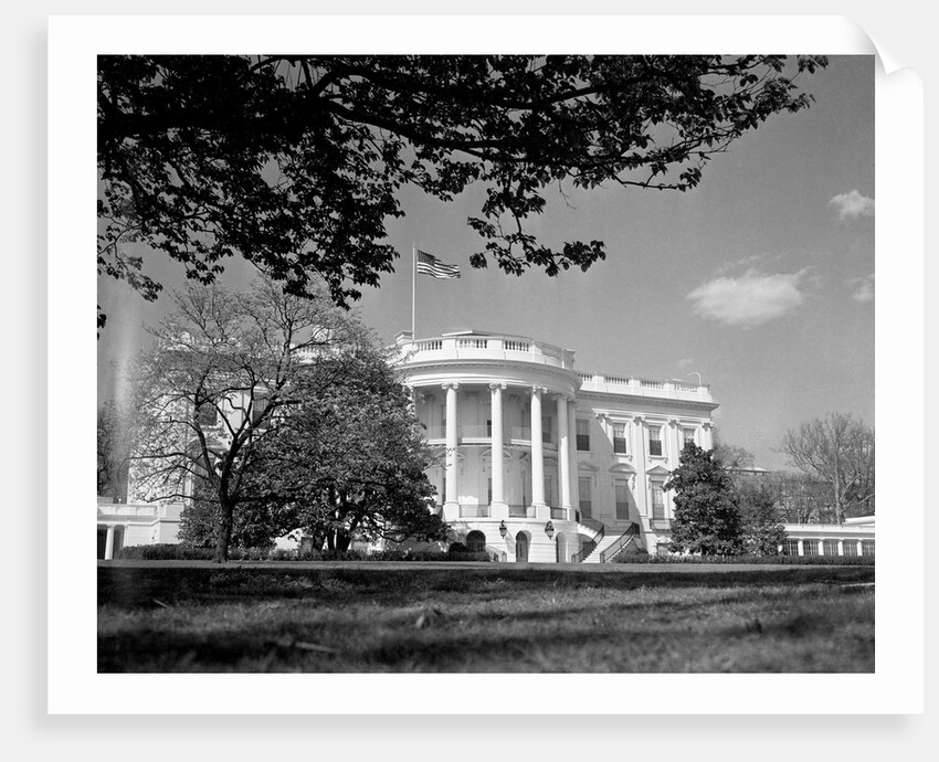 Exterior View of the White House by Anonymous