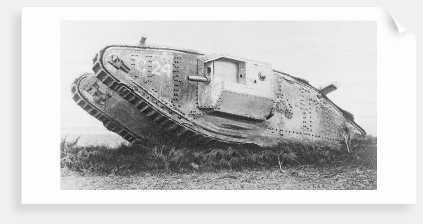 British Tank from First World War by Anonymous