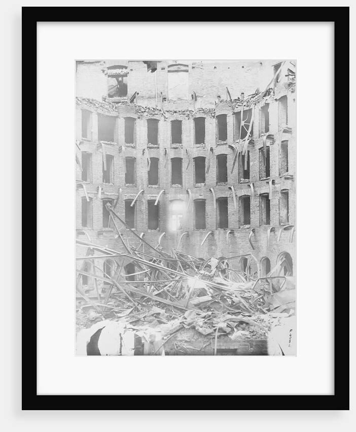 White Palace Destroyed from Bolshevik Revolution by Anonymous