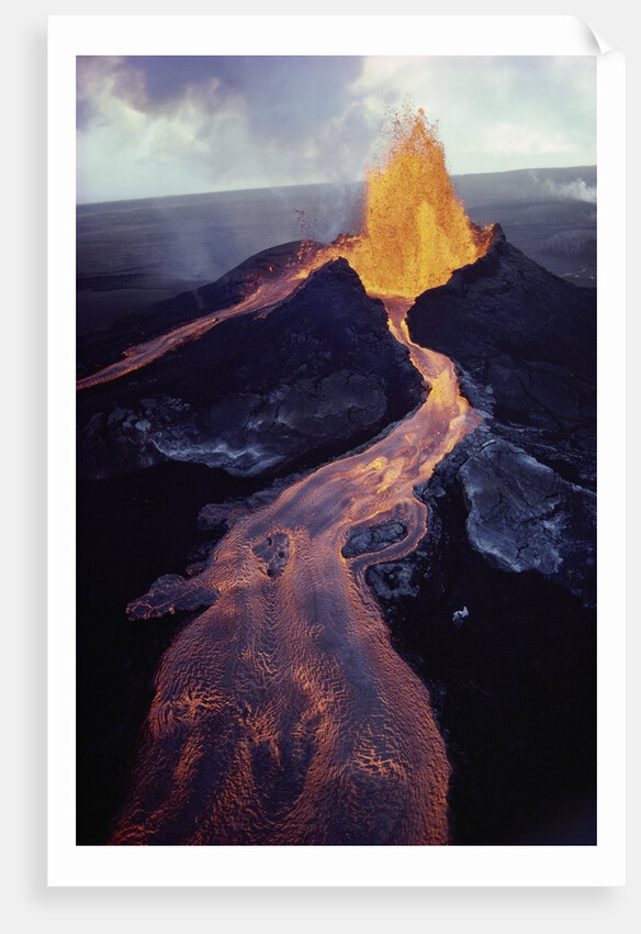 Kilauea Volcano Erupting by Anonymous