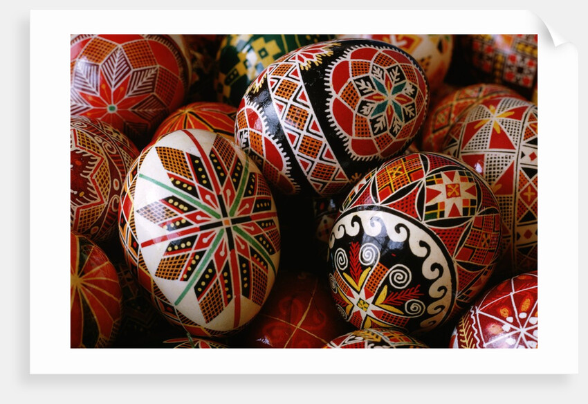 Basket of Ukrainian Easter Eggs by Anonymous