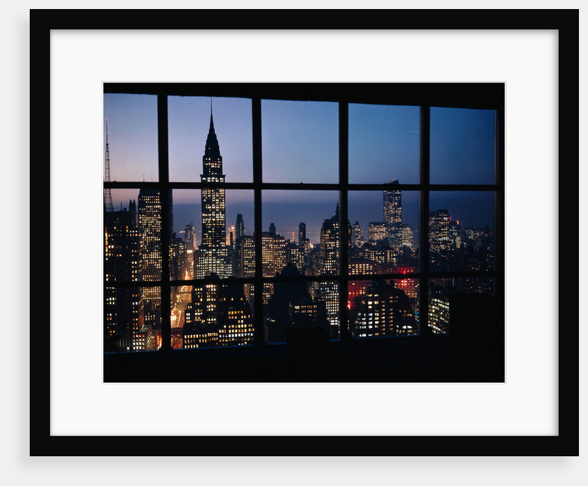 New York City View at Night by Anonymous