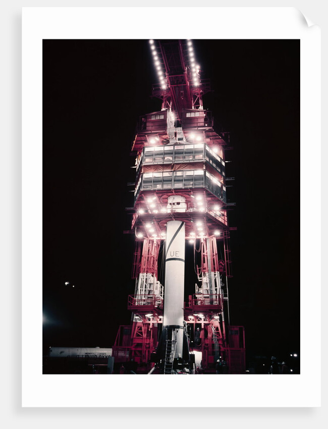 Jupiter-C Rocket Before Launching by Anonymous