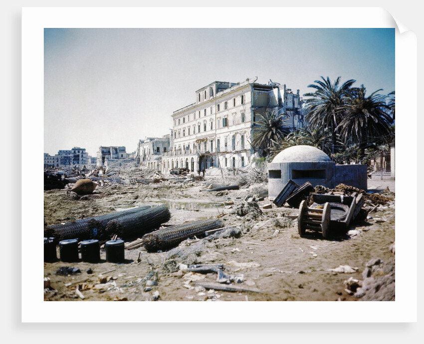 War-Ravaged Streets of Anzio by Anonymous