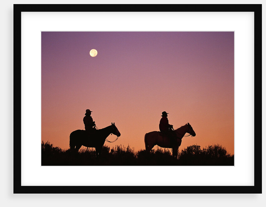 Cowboy Silhouettes by Anonymous