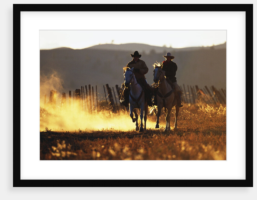 Cowboys on Galloping Horses by Anonymous