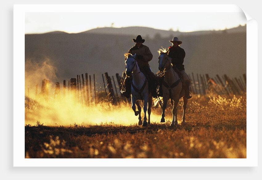 Cowboys on Galloping Horses by Anonymous