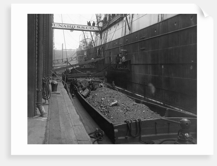 Loading Coal Onto Ships by Anonymous