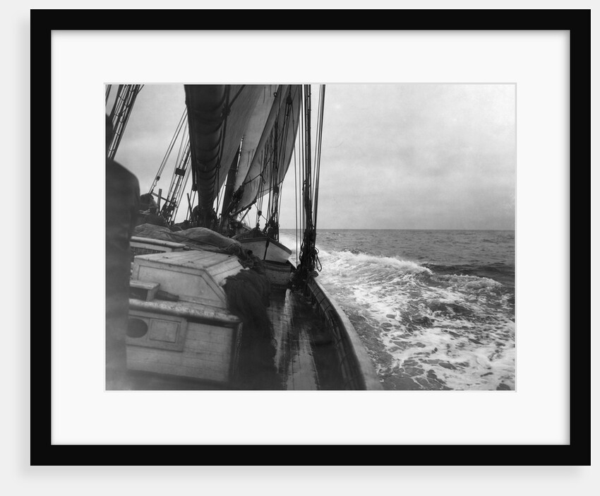 Fishing Boat at Sea in Rough Weather by Anonymous
