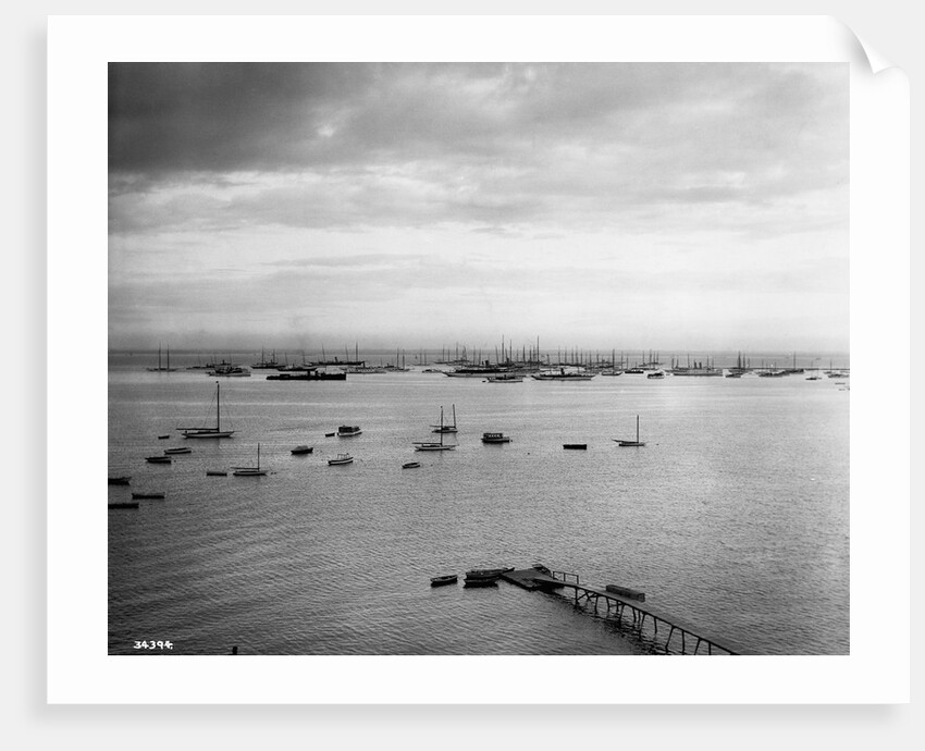 Sailboats Moored in Glen Cove by Anonymous