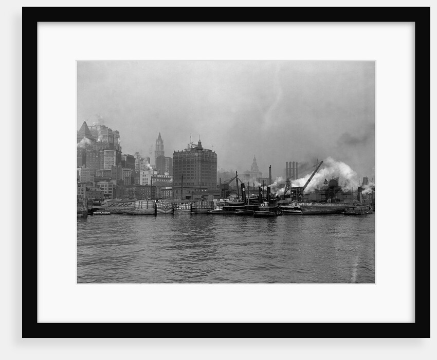 Tugboats in the New York Harbor by Anonymous