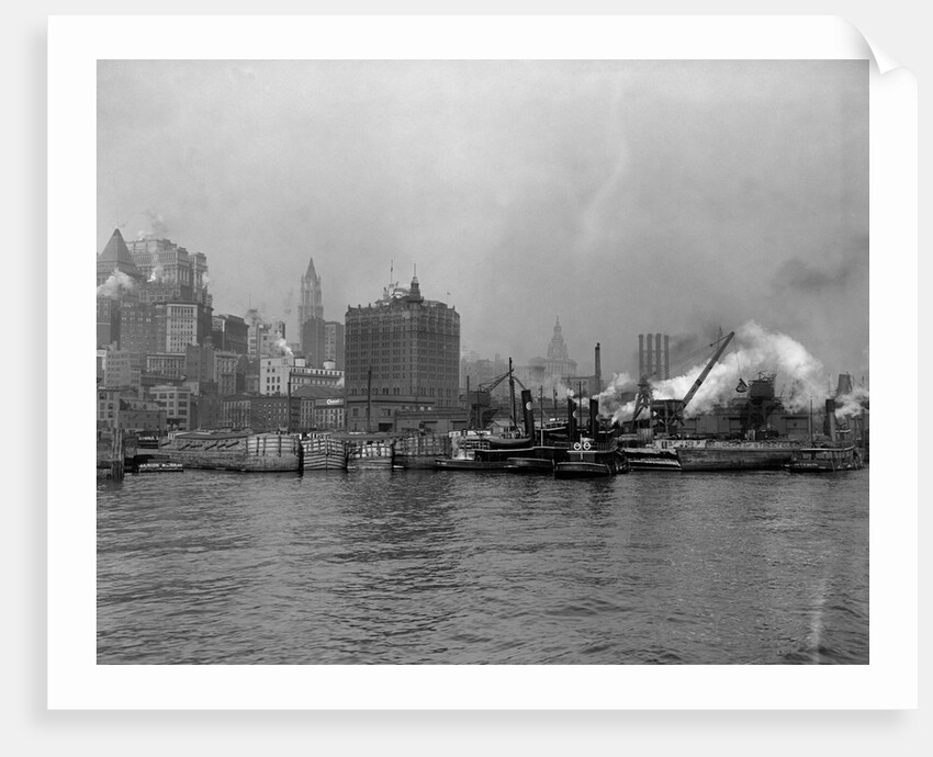 Tugboats in the New York Harbor by Anonymous