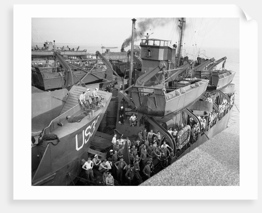 Troops Waiting to Debark From Overseas Duty by Anonymous