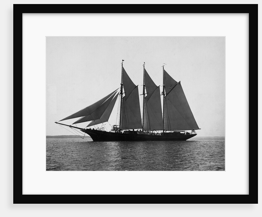 A Schooner with Full Sails by Anonymous