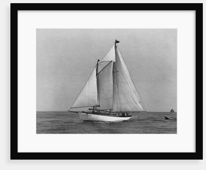 A Schooner Pulling a Dingy by Anonymous