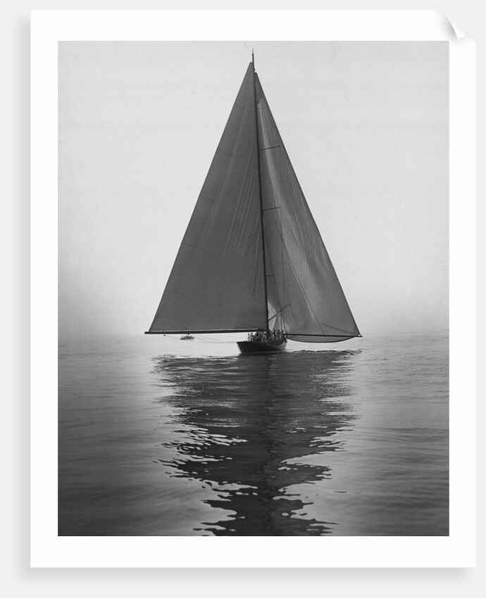 Sailboat with Full Sails on Calm Water by Anonymous