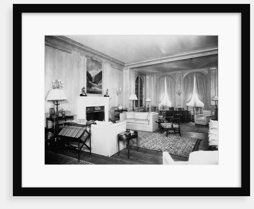 Living Room on Vanderbilt Yacht by Anonymous