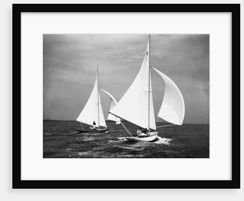Two Small Sailboats by Anonymous